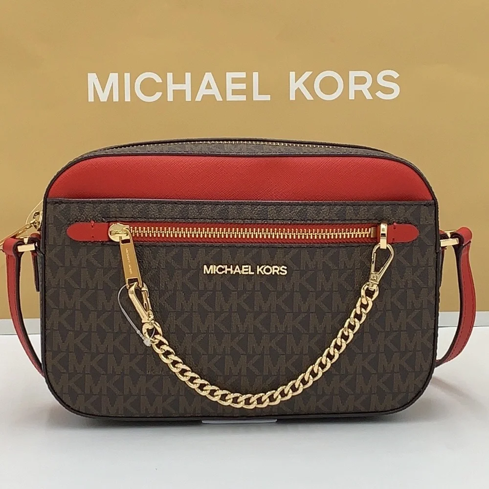 Michael Kors Jet Set Large Logo Crossbody Bag